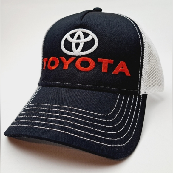 Toyota Racing TRD GRMN PRO TEQ Retro Vintage Style Embroidered Trucker Hat Cap - Picture 5 of 5